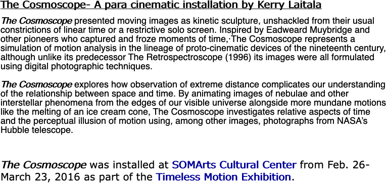 The Cosmoscope- A para cinematic